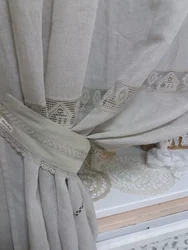 Linen Curtains For The Kitchen Photo