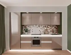 Design of straight kitchens 4 m