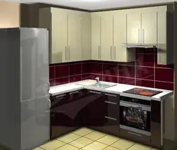 Дызайн кутняй кухні справа