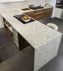 Кварц в интерьере кухни