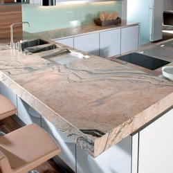 Quartz in the kitchen interior