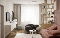 Bedroom studio apartment interior