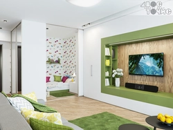 Children's living room 16 sq m design