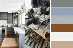 Color Palette For Gray In The Kitchen Interior