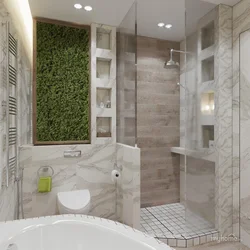 Styles in eco bathroom interior