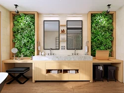 Eco style bath interior