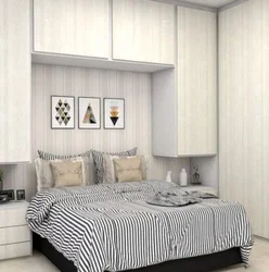 Bedroom With Wardrobe At The Head Of The Bed Design
