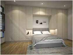 Bedroom With Wardrobe At The Head Of The Bed Design