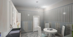 Country Chic Tiles In The Bathroom Interior