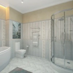 Country Chic Tiles In The Bathroom Interior