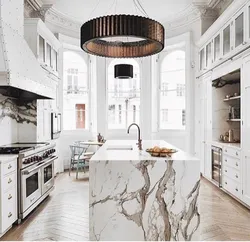 Kitchen in marble style photo