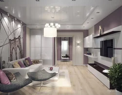 Living Room Interior In An Apartment Photo In A Panel House