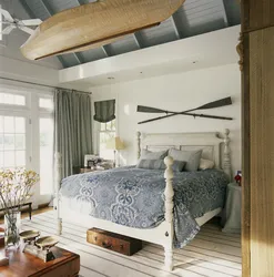 Color Combination In The Interior Of A Marine Bedroom