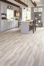 Vinyl floor tiles for kitchen photo