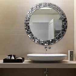 Mirror on the bath wall photo