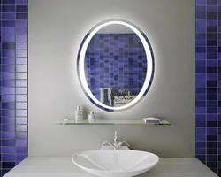 Mirror on the bath wall photo