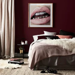 Photo of burgundy bedrooms