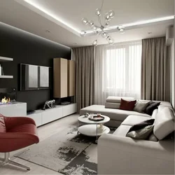 Square Living Room Design Photo