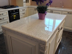 Countertop for the kitchen in the interior photo which is better