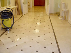 Floors in the hallway and kitchen photo