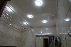 Asma tavan foto hamam üçün işıqlandırma