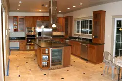 Design Of Combined Floors In The Kitchen