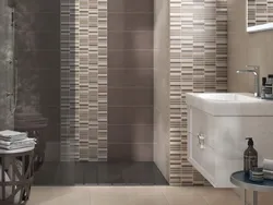 Bathroom interior made of ceramic tiles