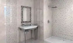 Keramika plitələrindən hazırlanmış vanna otağı daxili