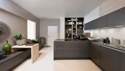 Gray Kitchen Minimalism Design