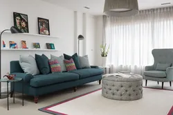 Ottoman in the living room photo