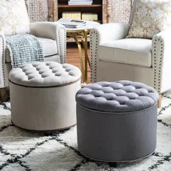 Ottoman in the living room photo