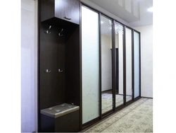 Modern wardrobe for a narrow hallway photo