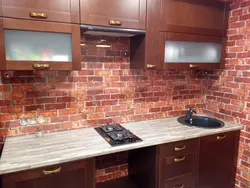 Loft interyerində mətbəx üçün önlük