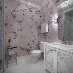 Wallpaper for the bathroom, washable, moisture-resistant photo