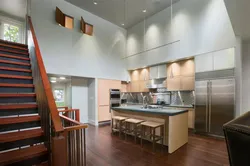 Kitchen with 3 meter ceilings design