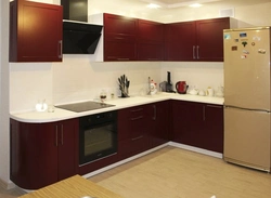 Corner kitchens color combination photo