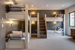 Bedroom with bunk bed interior