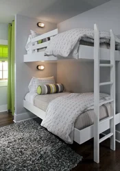 Bedroom with bunk bed interior