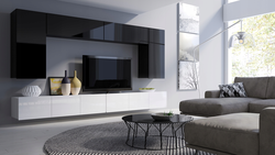 Glossy living rooms in the interior photo