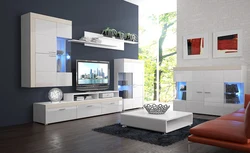 Glossy living rooms in the interior photo