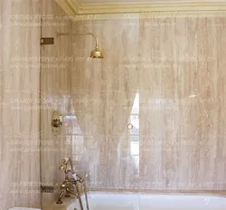 Vanna otağı daxili fotoşəkildə travertin