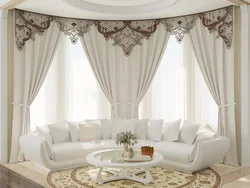 Beautiful Tulle In The Living Room In The Style Of Modern Classics Photo