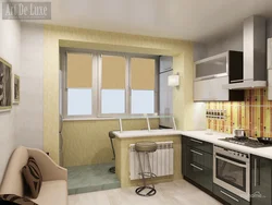 Balkonli fotosurat bilan oshxonani qanday tashkil qilish kerak