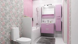 Wallpaper In The Bath Photo Like Tiles