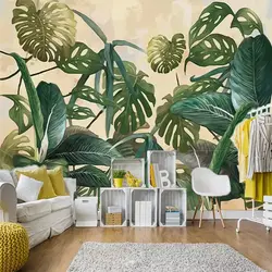 Palm Trees In The Living Room Interior Photo