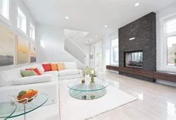 Living room design in the house views