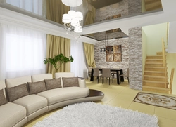 Living room design in the house views