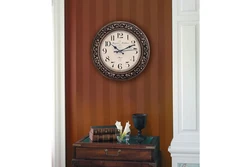 Wall Clock In The Hallway In The Interior