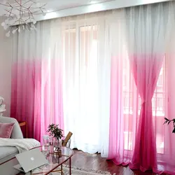 Veil for curtains photo in the living room