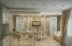 Classic Kitchen Living Room Interior Photos